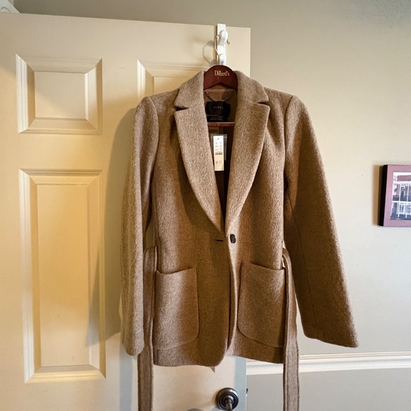 J. Crew Italian Boiled Wool Jacket Size 6 NWT - Picture 7 of 9